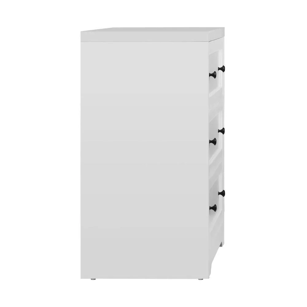 3 Chest of Drawers Hamptons Furniture White - Image 3
