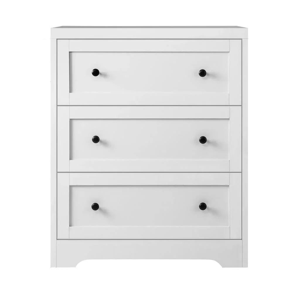 3 Chest of Drawers Hamptons Furniture White - Image 5