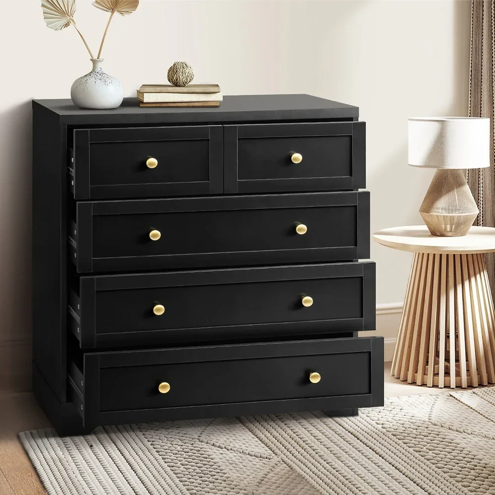 5 Chest of Drawers and 2 Bedside Tables Hamptons Furniture Set - Image 6