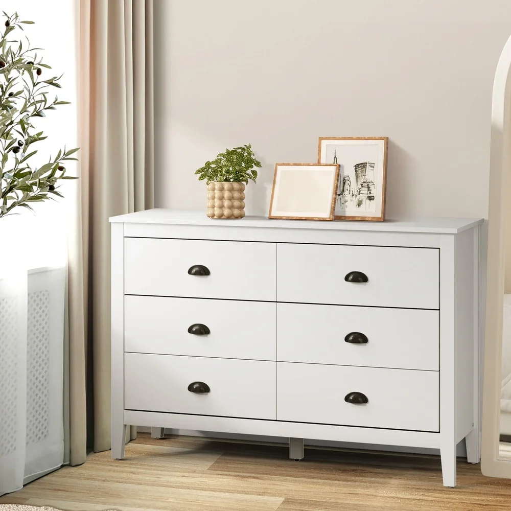 6 Chest of Drawers Dresser Vintage - Image 4