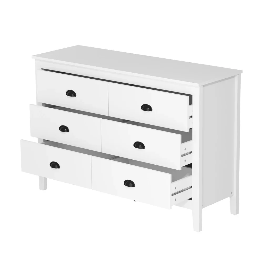 6 Chest of Drawers Dresser Vintage - Image 5