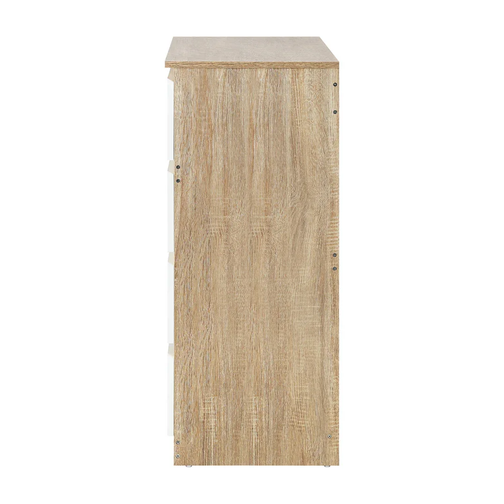 5 Chest of Drawers Tallboy Cabinet Dresser Table Wooden White Furniture - Image 4