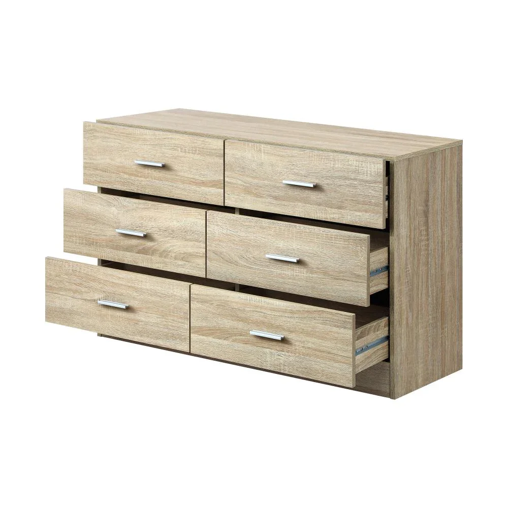 6 Chest of Drawers Aluminum Handles Wooden - Image 7