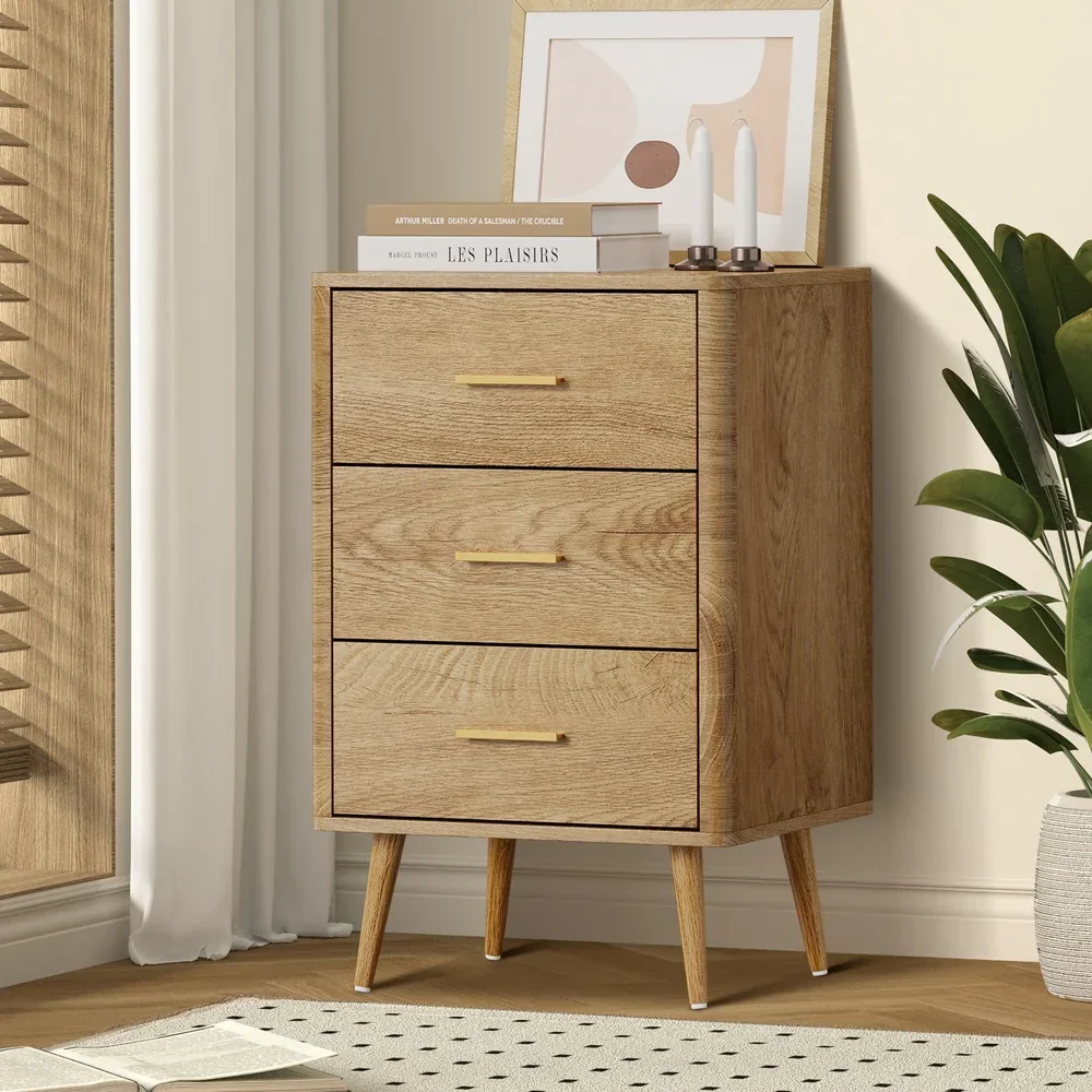 3 Chest of Drawers Tallboy Natural - Image 6