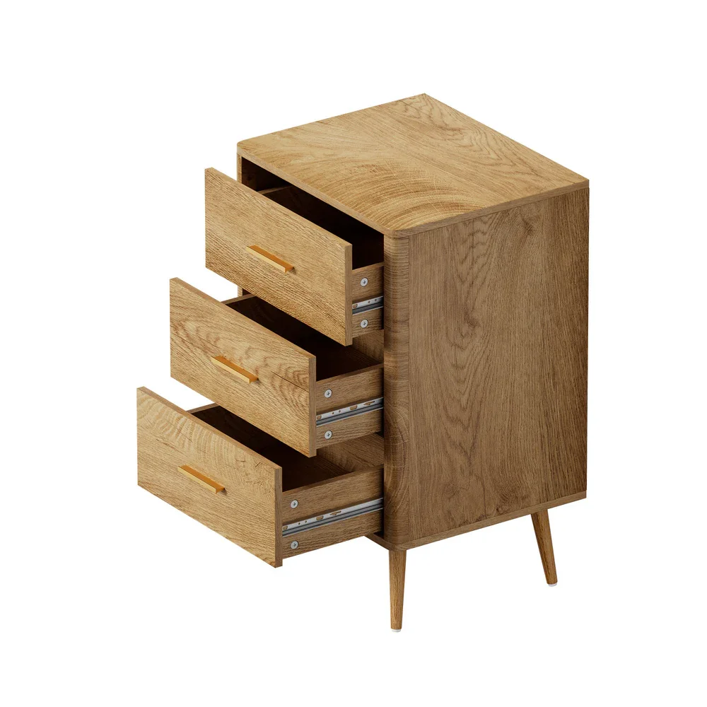 3 Chest of Drawers Tallboy Natural - Image 9