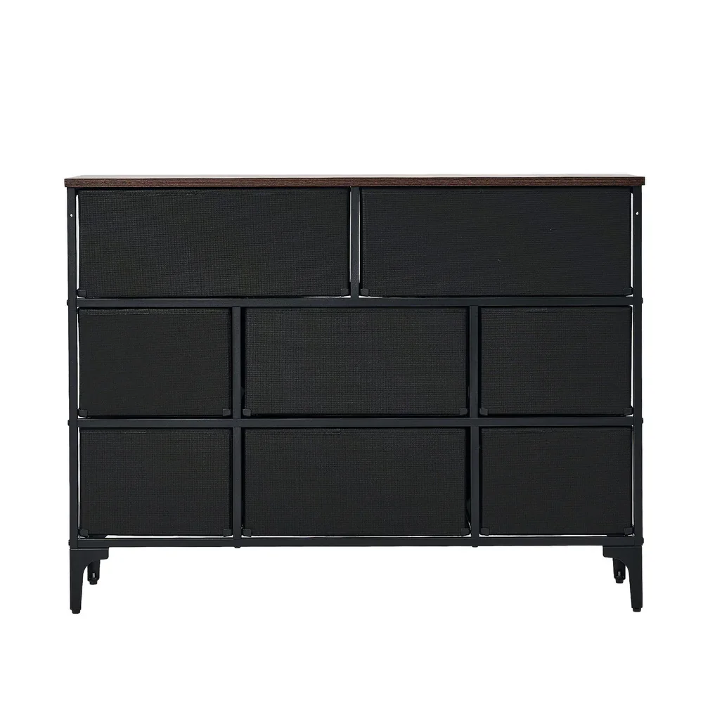 8 Chest of Drawers Fabric Retro Vintage Multi-colour - Image 3