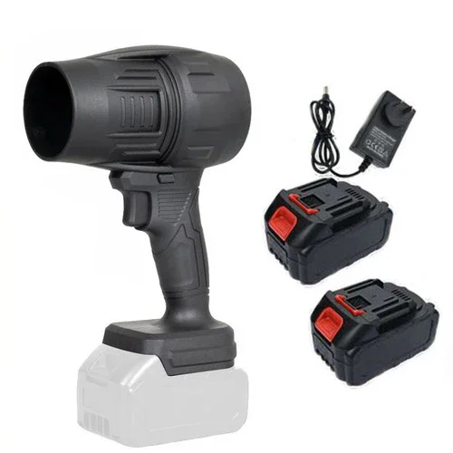 Cordless Blower Portable Handheld Electric Brushless Turbo Jet Fan w/2 Batteries