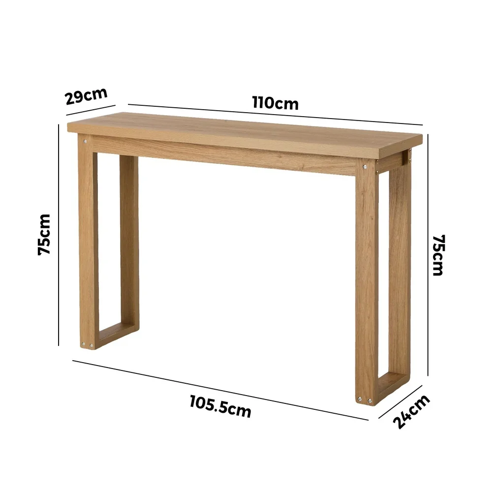 Console Table Narrow Hall Entryway Desk Table Display Shelf - Image 4