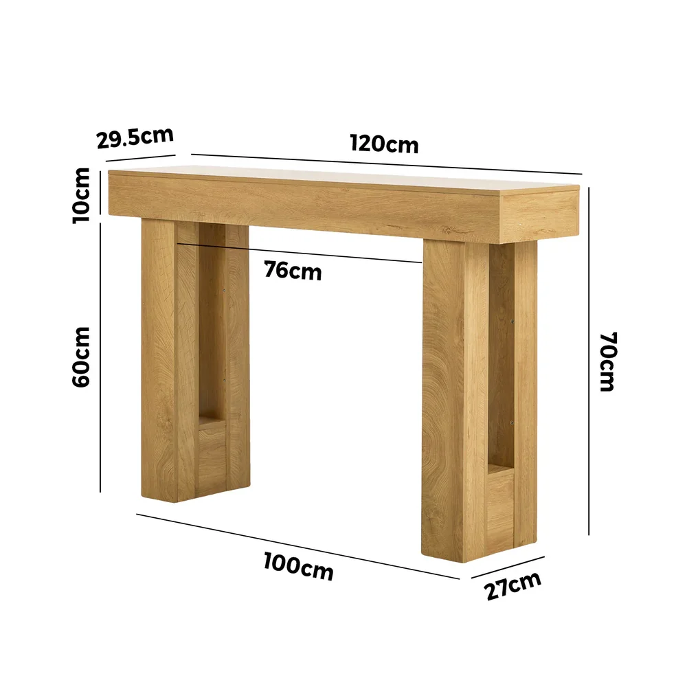 Console Table Hallway Narrow Sofa Side Desk Storage Rack - Image 3