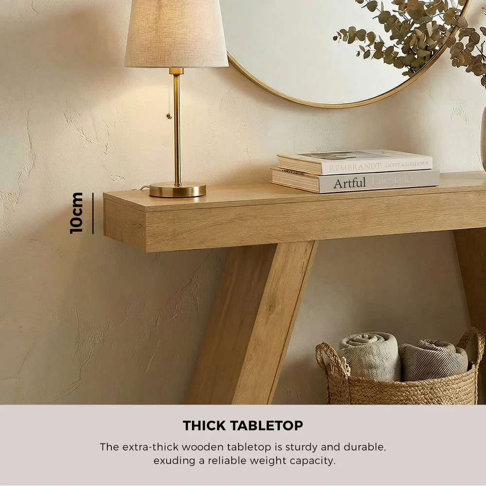 Console Table Hallway Narrow Table Entryway Display Shelf - Image 5