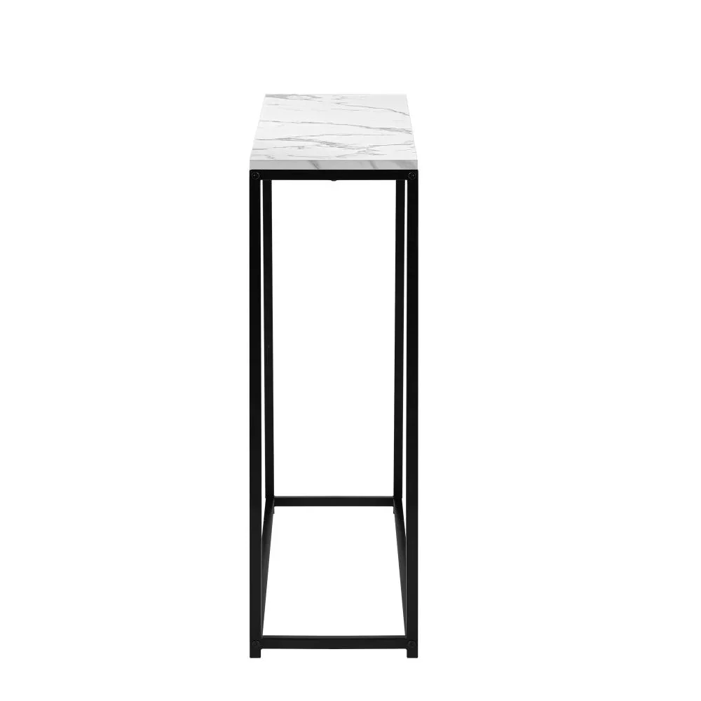 Console Table Marble-look Iron Black&White - Image 7