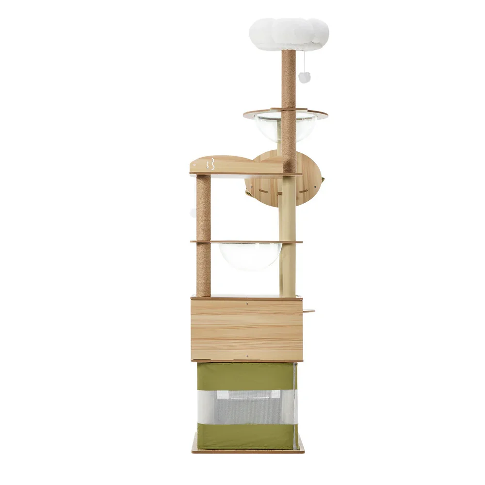Cat Tree Tower Scratching Post 196cm Condo House Bed Furniture - Image 6