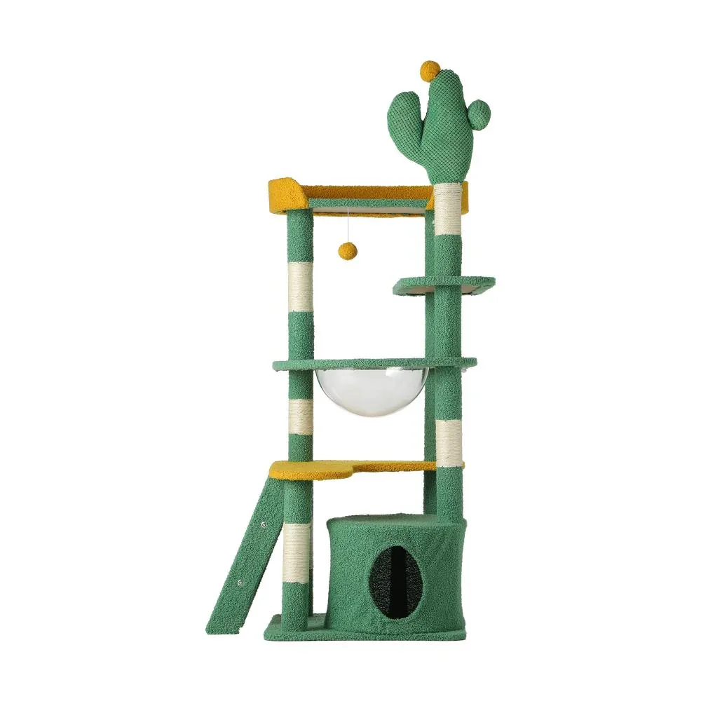 Cat Tree Tower Scratching Post 144cm Pet Condo - Image 4