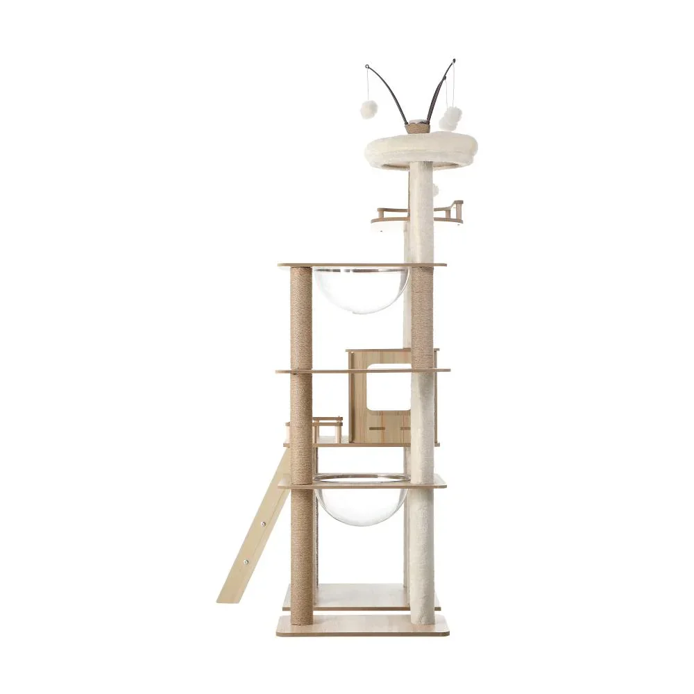 Large Cat Tree Wood Scratcher Condo House Bed 172cm - Image 4