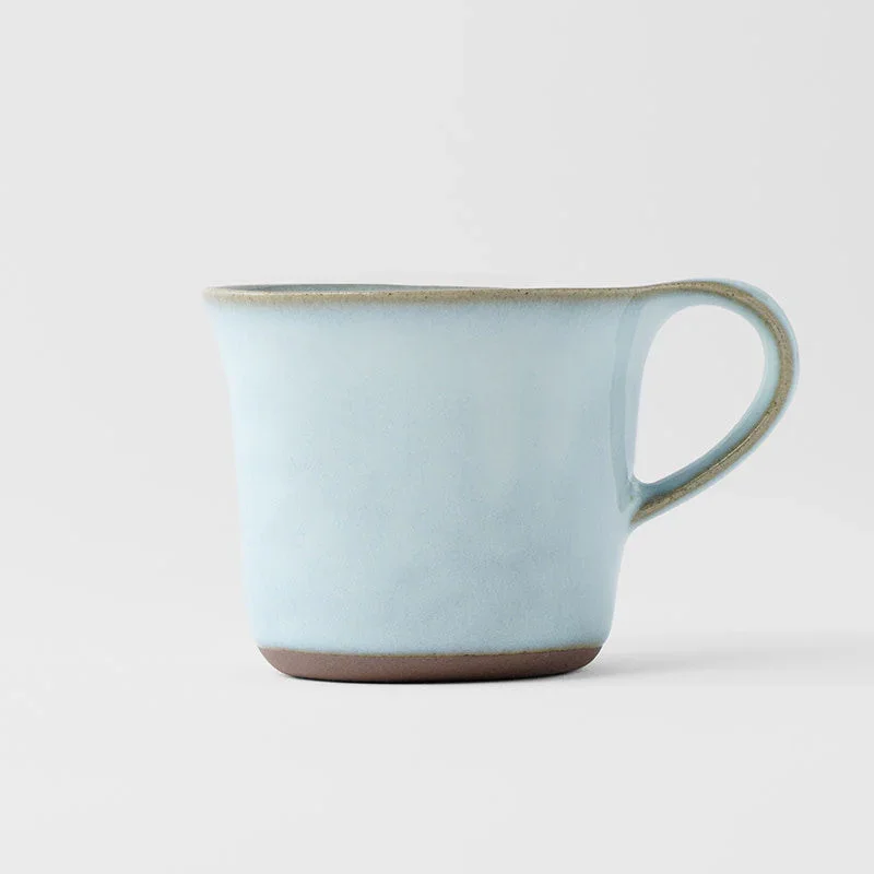 Cup 130ml Swoop Ice Blue Glaze - Image 3