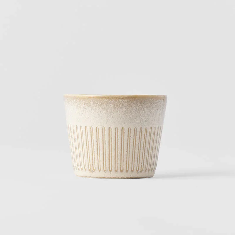 Cup Soba 175ml Ridged Alabaster Glaze - Image 3