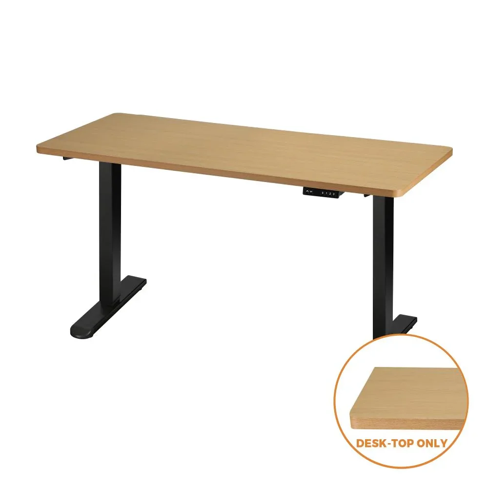Standing Desk Top with Drilled Hole OAK 160x75cm - Image 4