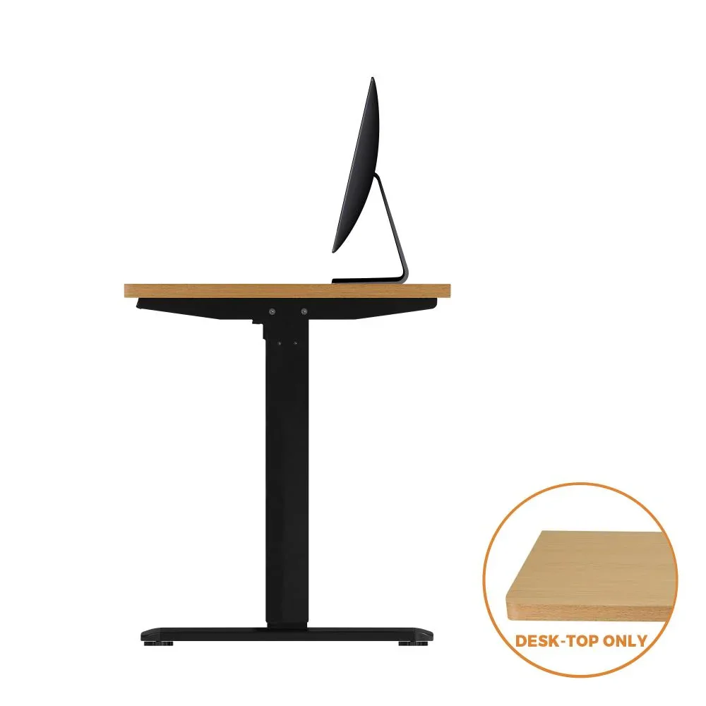 Standing Desk Top with Drilled Hole OAK 160x75cm - Image 6
