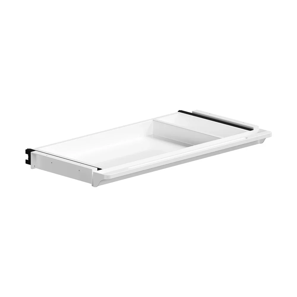 Under Desk Drawer Pull-Out Drawer Sliding Tray White - Image 7