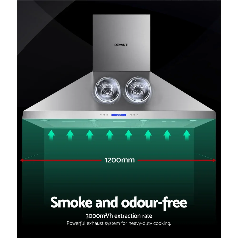 1200mm Range Hood 120cm BBQ Commercial Rangehood - Image 4