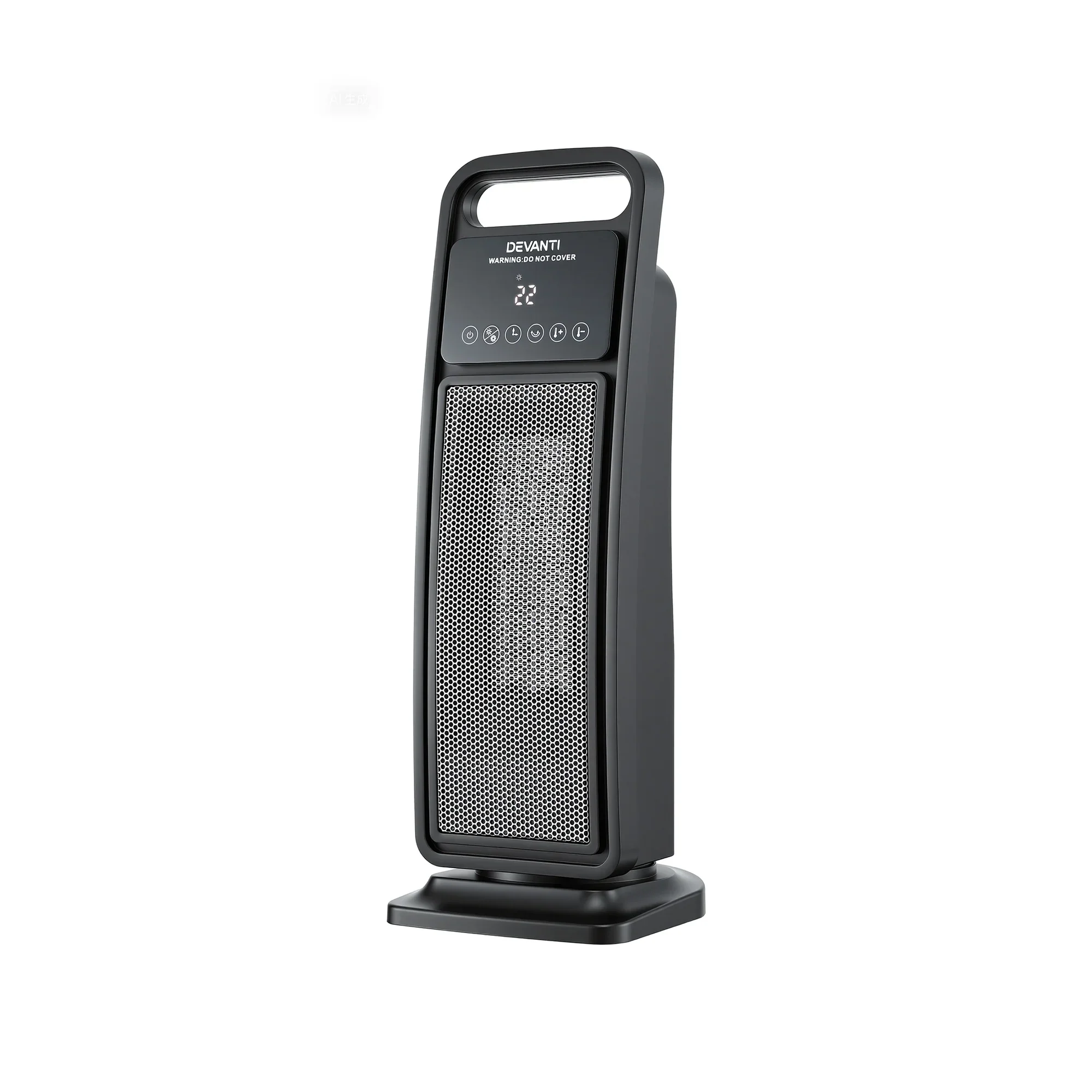 2000W Ceramic Tower Heater Space Heaters Indoor Oscillating Black - Image 8