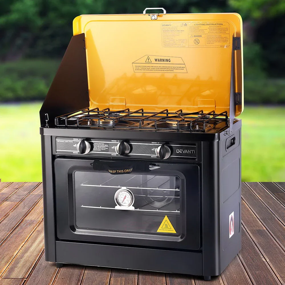 Portable Gas Oven LPG Black - Image 7