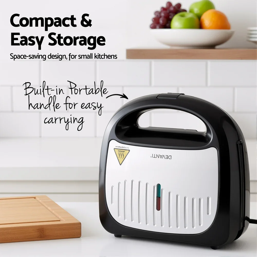 3-in-1 Sandwich Press Waffle Maker Panini Press Grill 850W - Image 5