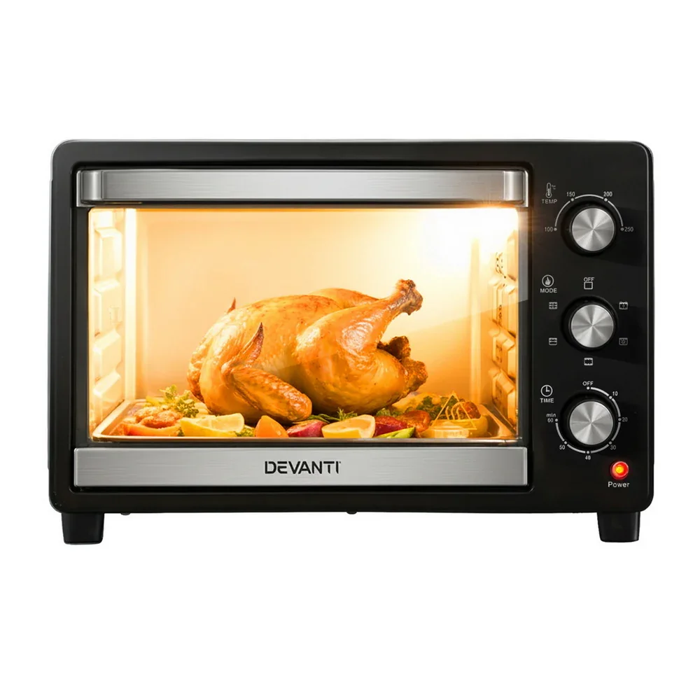 30L Convection Oven Electric Fryer Ovens 1600W - Image 3