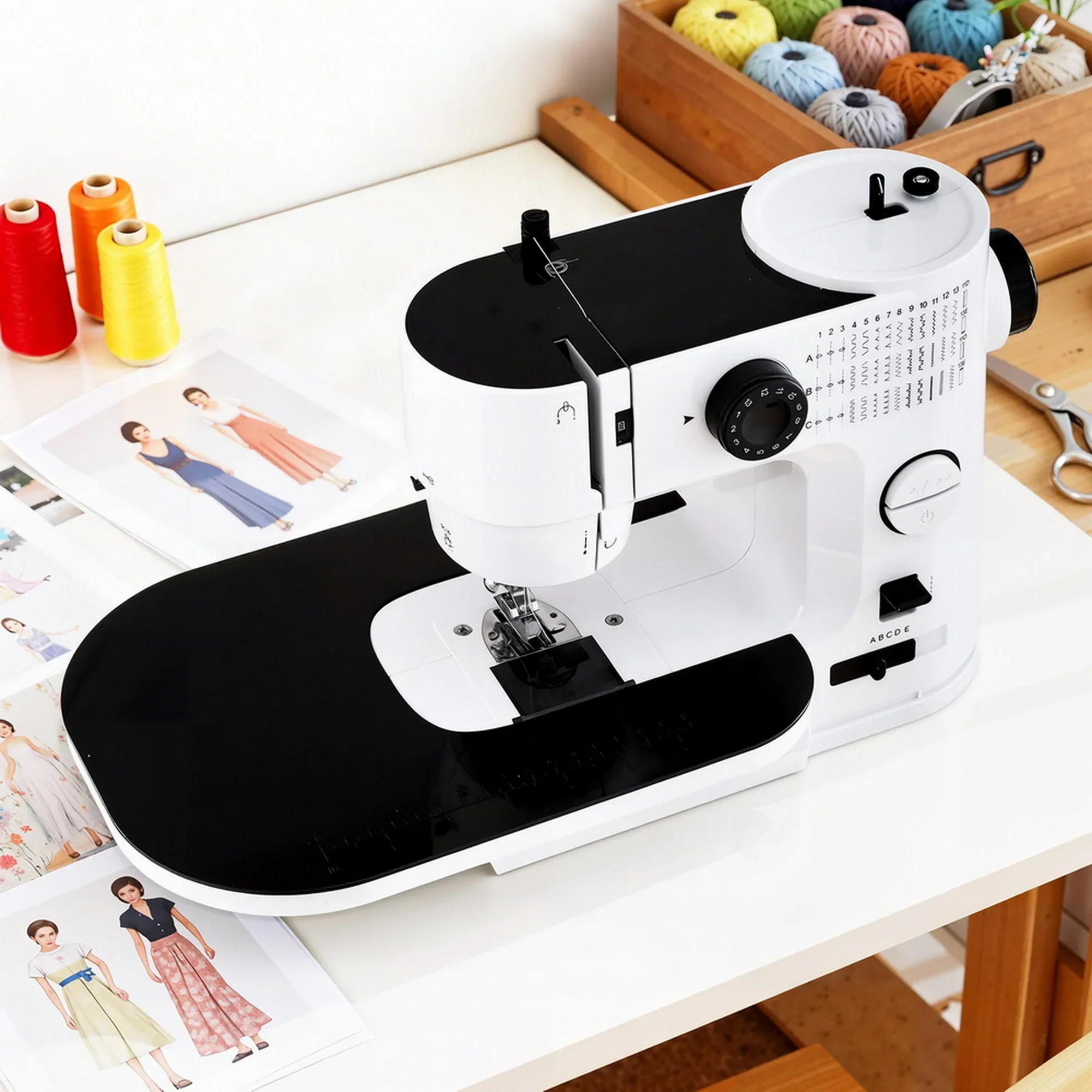 39 Stitches Mini Sewing Machine Portable Sewing Machine Kit - Image 7