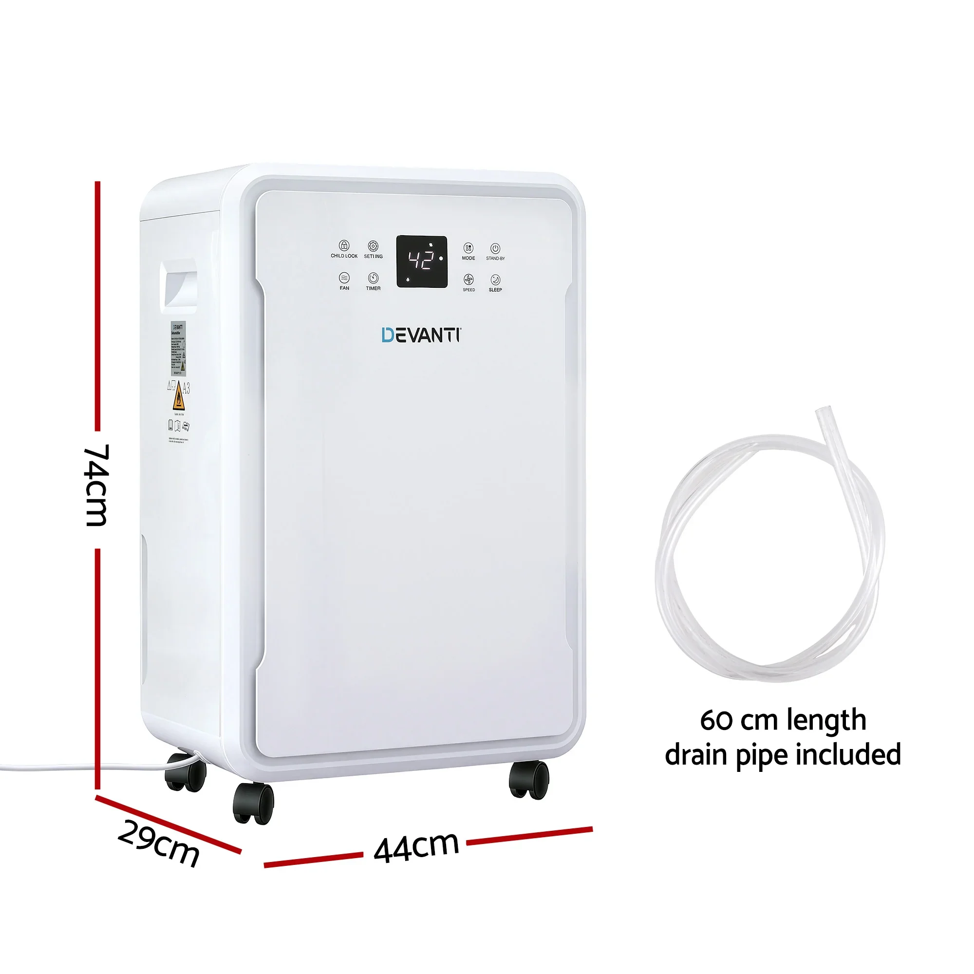 50L/Day Dehumidifier Home Air Dryer Mould Moisture 8.5L Tank - Image 2