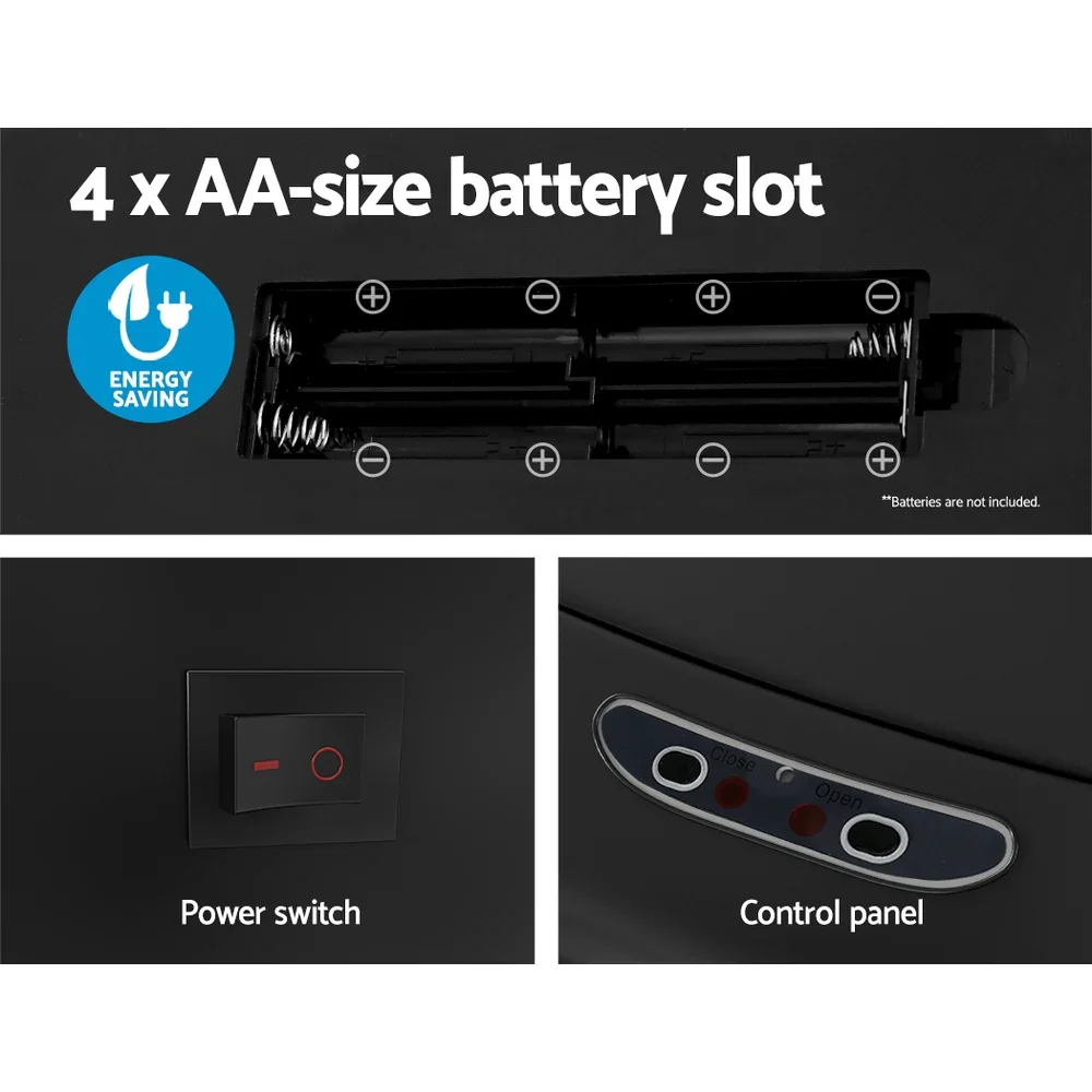 82L Motion Sensor Bin Rubbish Automatic Black - Image 4