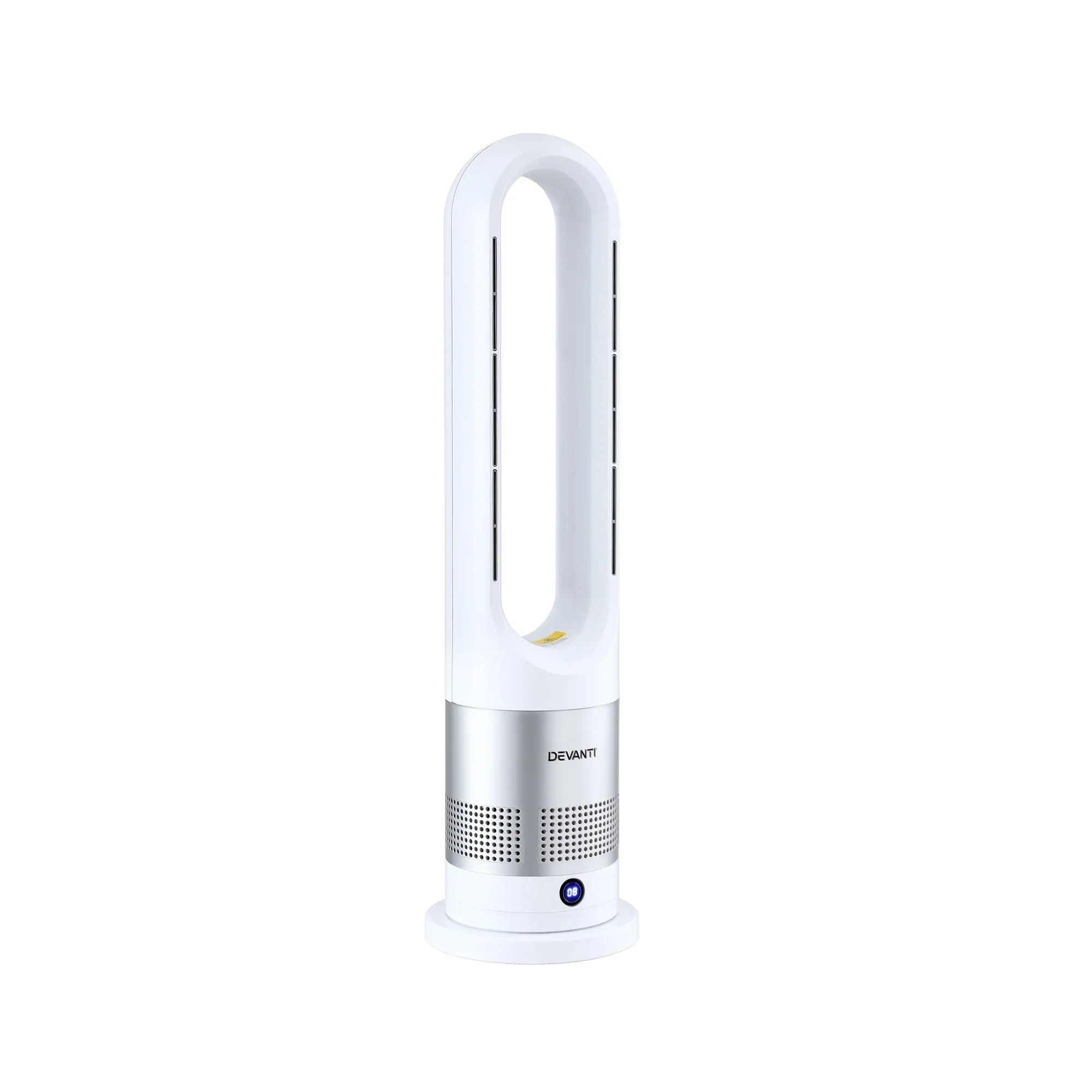 Bladeless Tower Fan Heater and Cooler 2in1 Portable Oscillation Fan for Bedroom Room Office Use White - Image 3