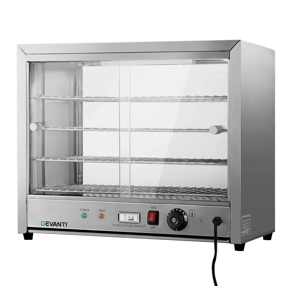 Commercial Food Warmer Hot Display Showcase Cabinet 64cm - Image 8
