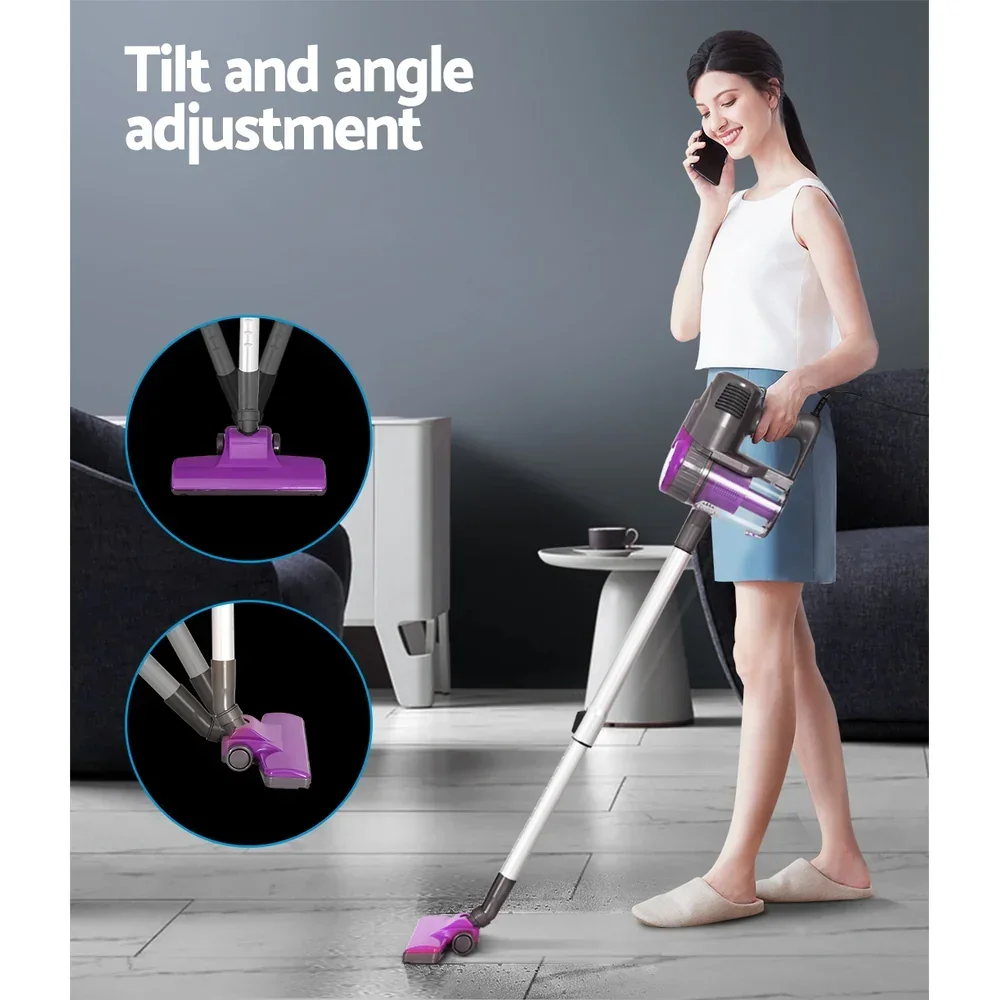 Stick Vacuum Cleaner Bagless Corded 500W Purple - Image 4
