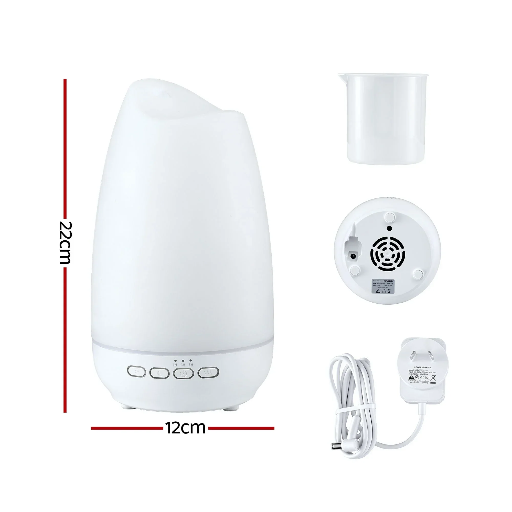 Ultrasonic Essential Oil Aroma Diffuser Aromatherapy Cool Mist Humidifier w/ LED Light 300ml - Image 2