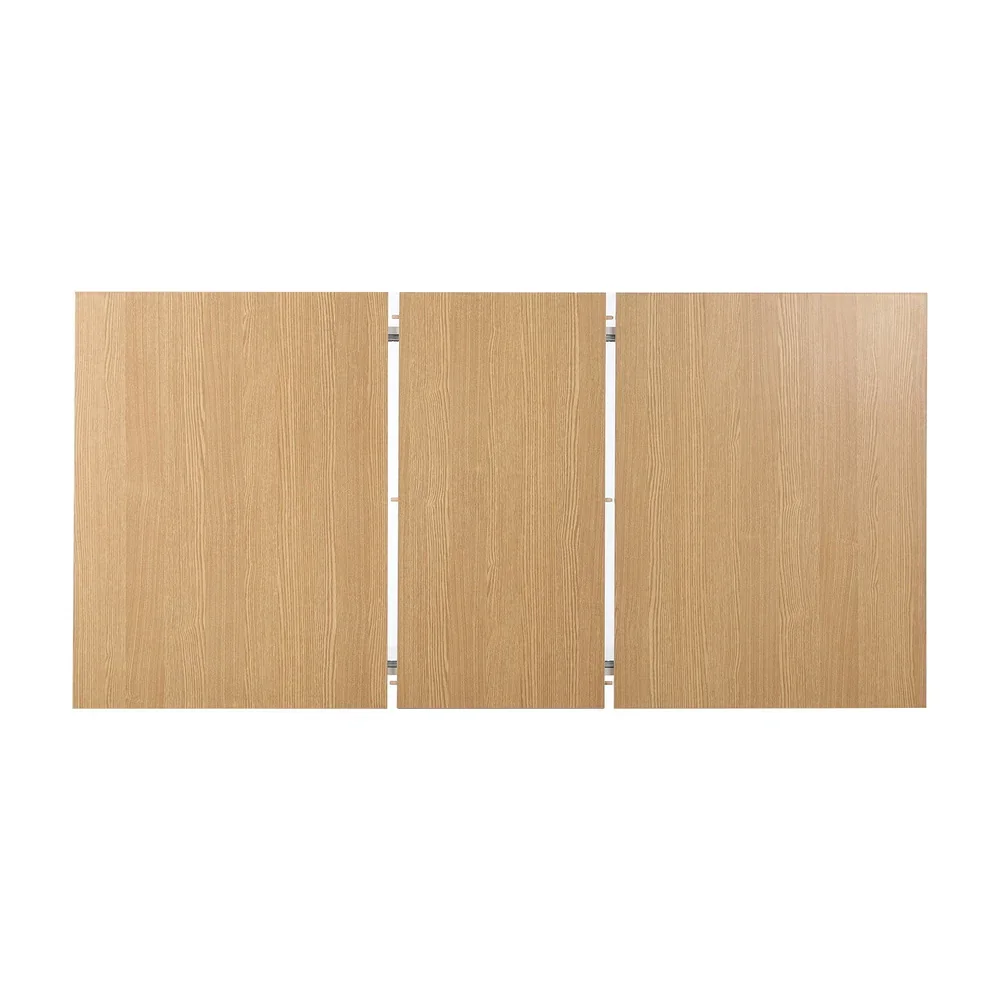 200cm Extendable Dining Table with 6PCS Dining Chairs Velvet Beige - Image 9