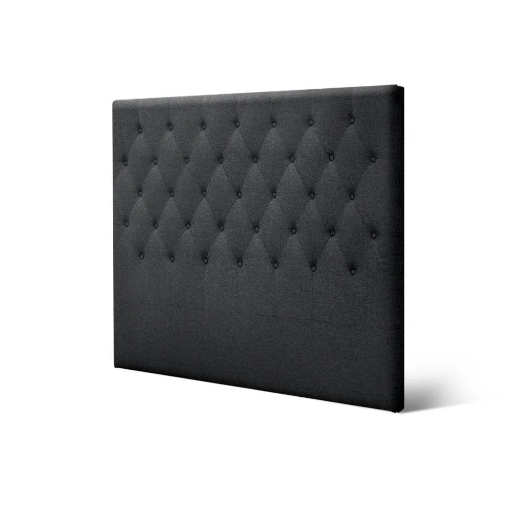Artiss Bed Head Headboard Double Size Fabric - CAPPI Charcoal - Image 3
