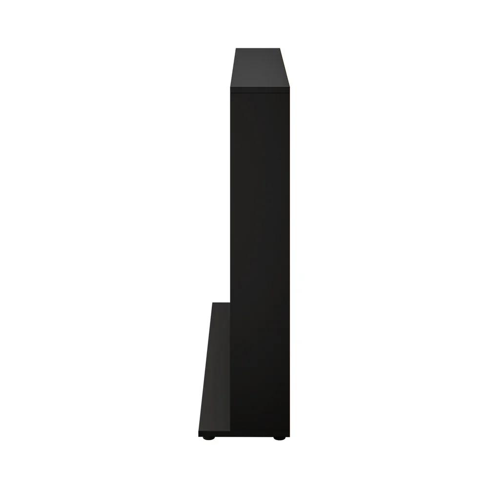 Bookshelf Display Shelf Bookcase CD Media Storage Rack Black - Image 4