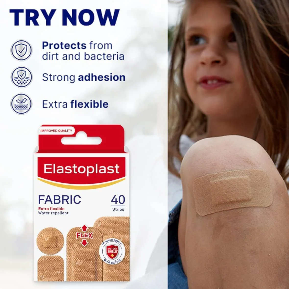 Fabric Extra Flexible Plaster, Pack of 40 - Image 5