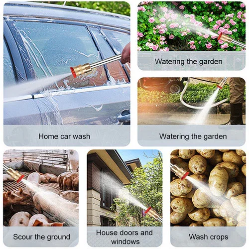 Electric Car Pressure Washer Cordless Spray Gun W/ 2 Battery Water Cleaner Tool - Image 5