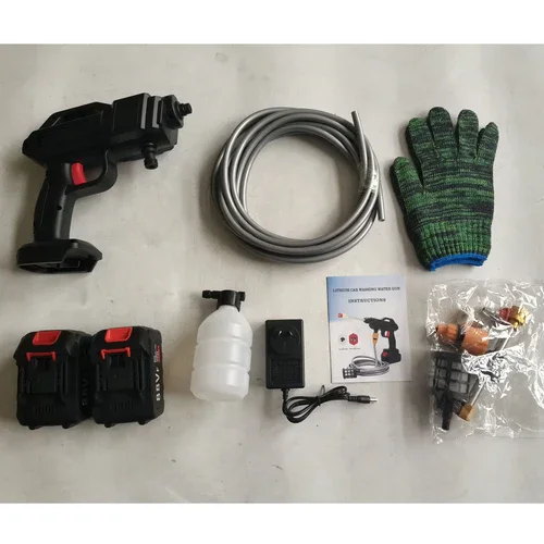 Electric Car Pressure Washer Cordless Spray Gun W/ 2 Battery Water Cleaner Tool - Image 6