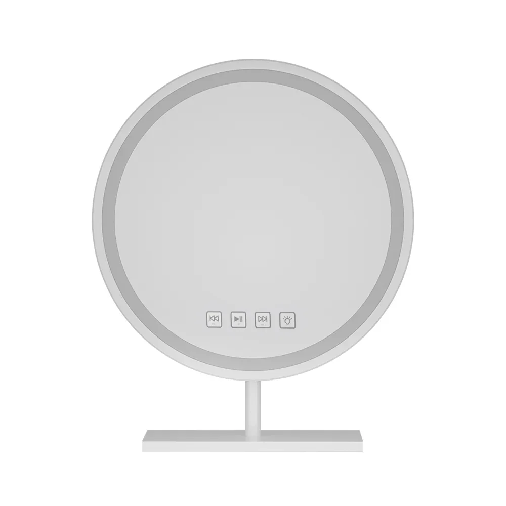 Makeup Mirror 40x40cm Hollywood Vanity with LED Light Tabletop Round - Image 3