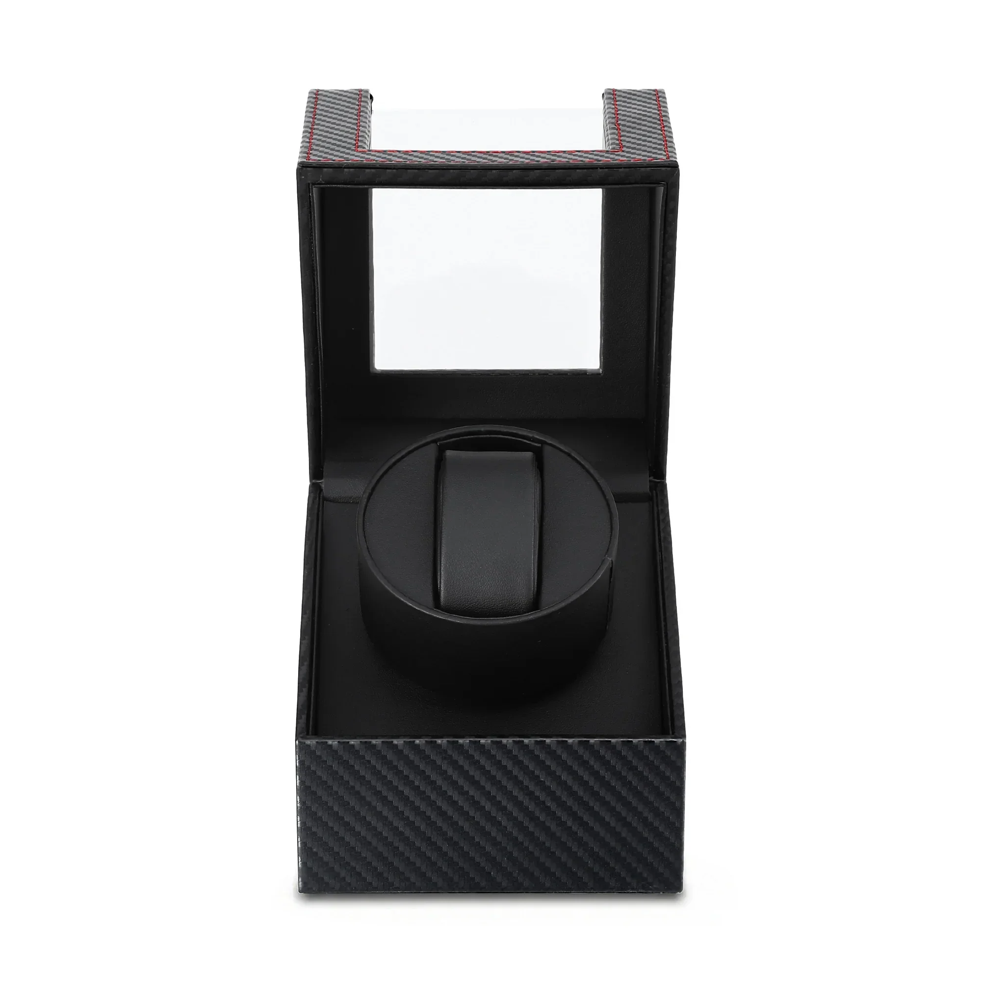 Watch Winder Box Automatic Single Quiet Carbon Fibre Black - Image 9