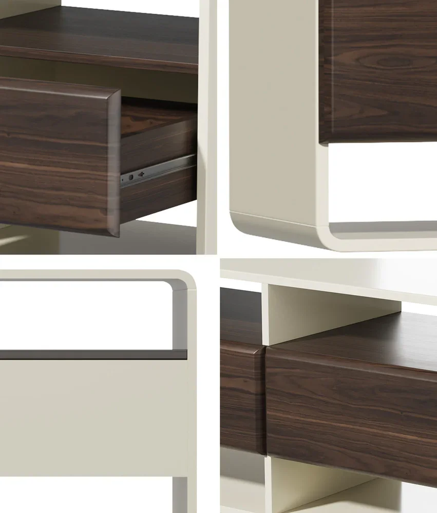 TV Cabinet Entertainment Unit Stand 3 Drawers 6 Open Shelves 140cm - Image 8