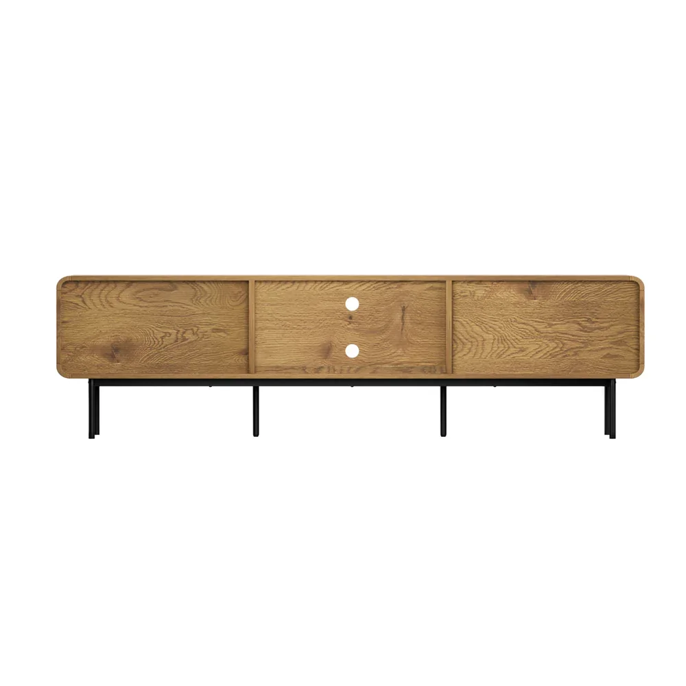 TV Cabinet Entertainment Unit Stand 180cm Oak - Image 3