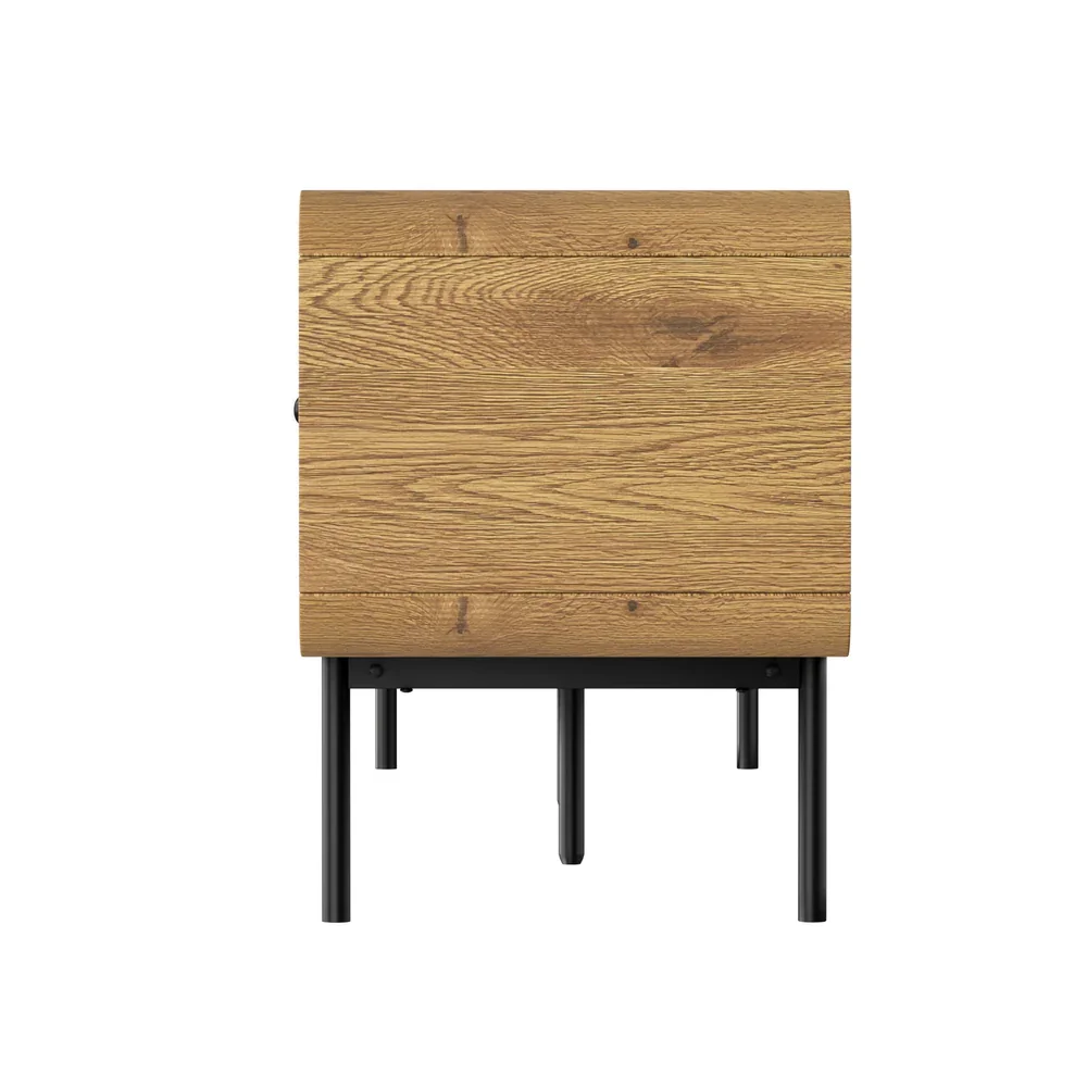 TV Cabinet Entertainment Unit Stand 180cm Oak - Image 7