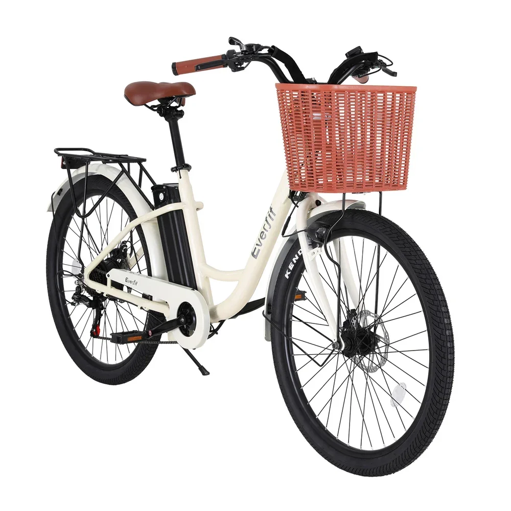 26" Electric Bike City Bicycle eBike e-Bike Commuter w/ Battery WH - Image 3