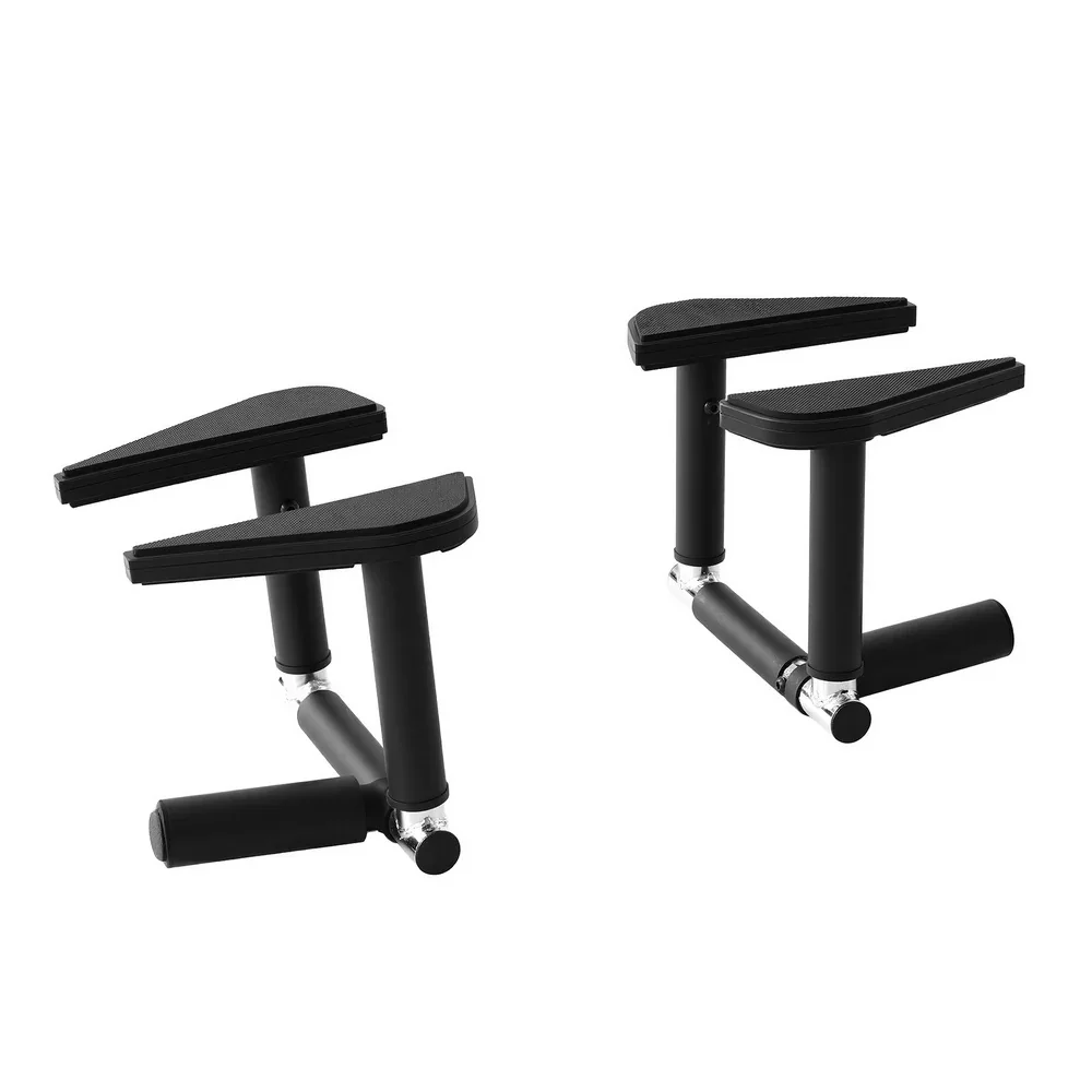 2Pcs/Set Pull Up Bar Portable Foldable Dip Station Multi Gym 120kg Home Power Station Black - Image 6