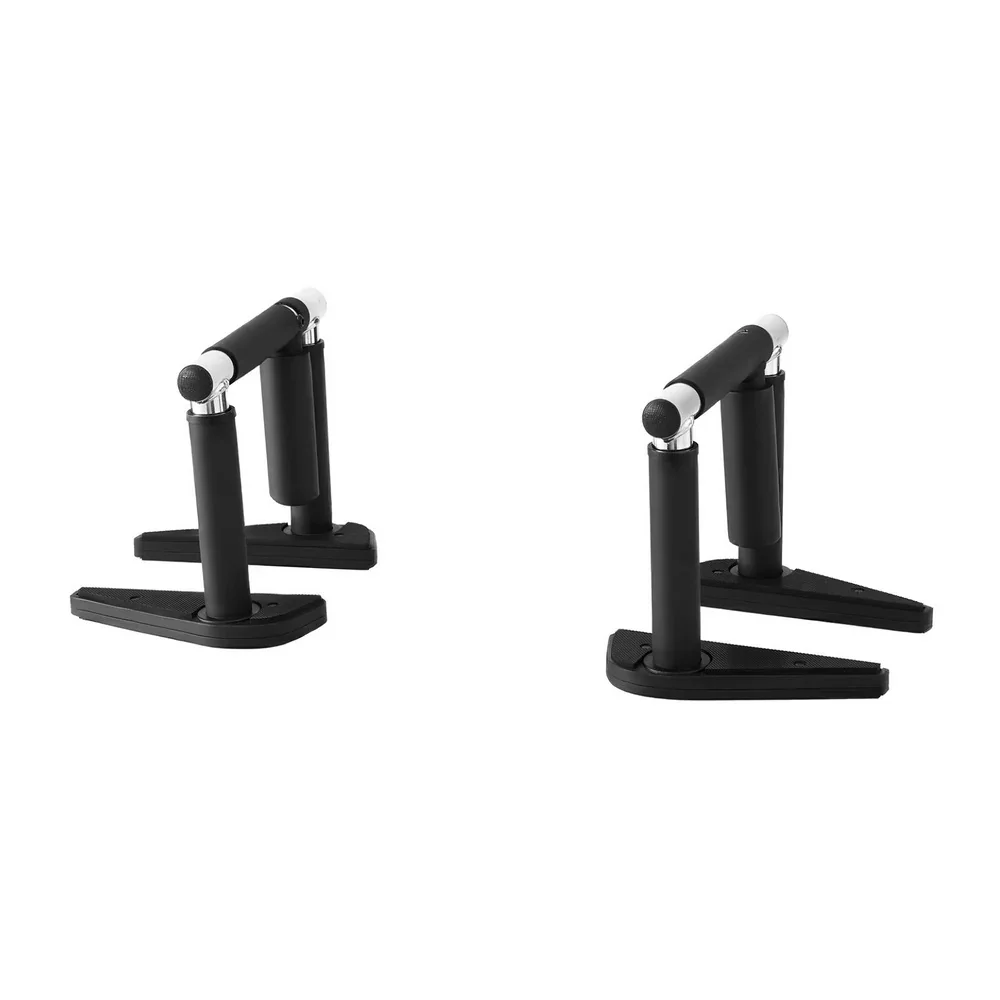 2Pcs/Set Pull Up Bar Portable Foldable Dip Station Multi Gym 120kg Home Power Station Black - Image 7