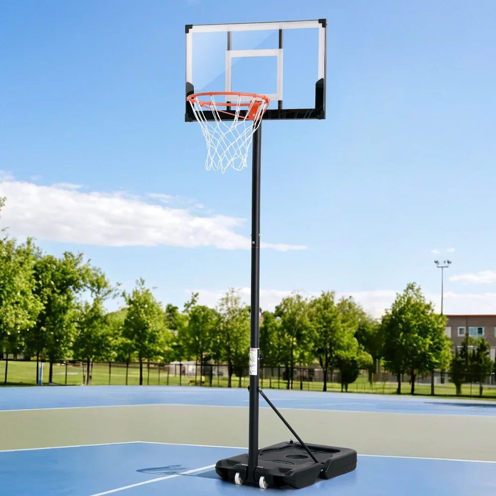 3.05M Basketball Hoop Stand System Portable Height Adjustable w/ Knob - Image 7